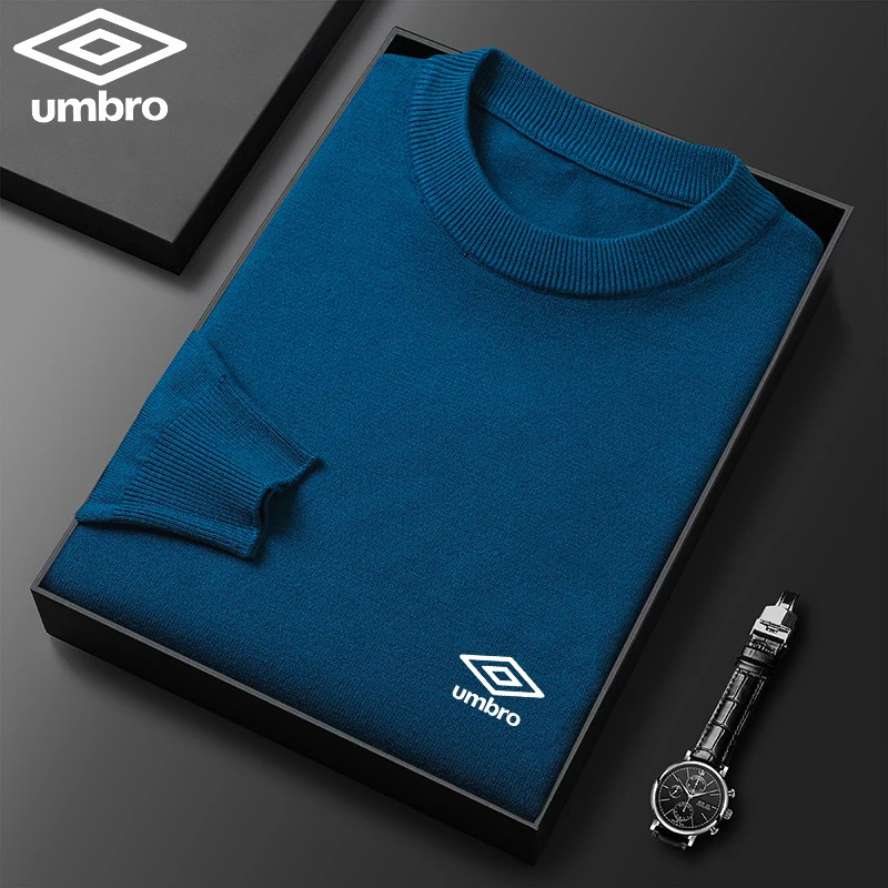 Шерстяной свитер с вышивкой мужской 100% чистый шерстяной утолщенный теплый