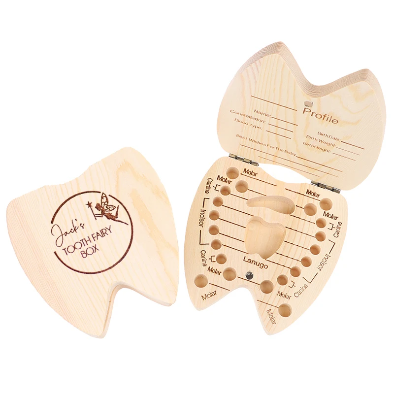 

Wooden Tooth Fairy Box Personalised Name Spanish Baby Boxes Tooth Fairy Box Engraved Teeth Box Keepsake Box
