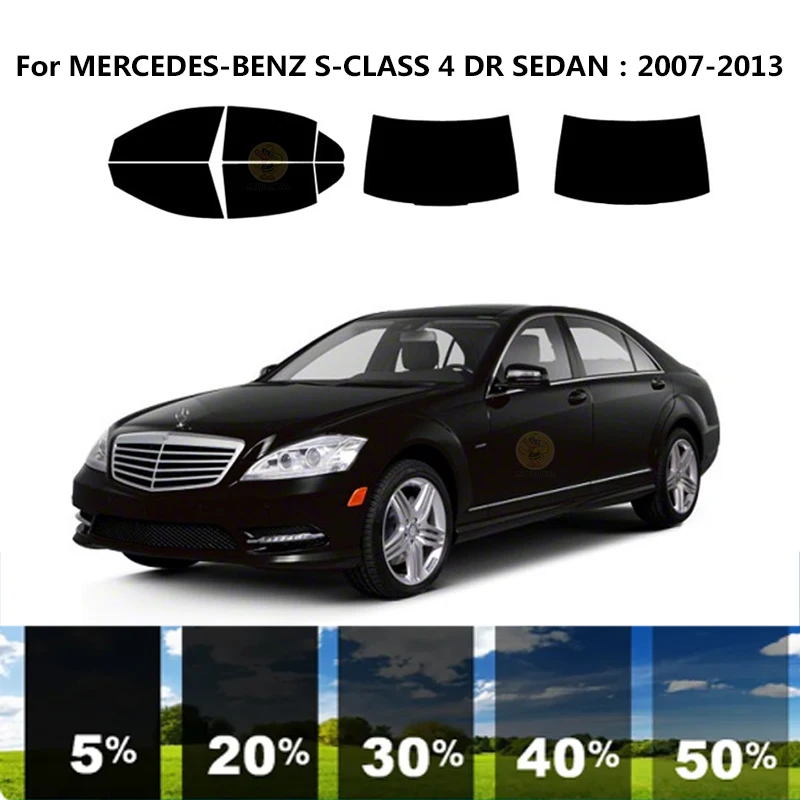 

Нанокерамическая Автомобильная УФ-пленка Precut для окон, автомобильная пленка для окон MERCEDES-BENZ W221/V221 4 DR SEDAN 2007-2013