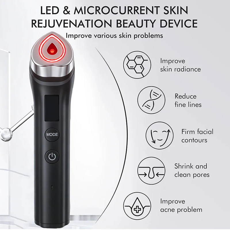 Фото Новый многофункциональный аппарат 6 в 1 Ager Booster Pro для омоложения кожи, LED-лампа для лица, косметический инструмент №5