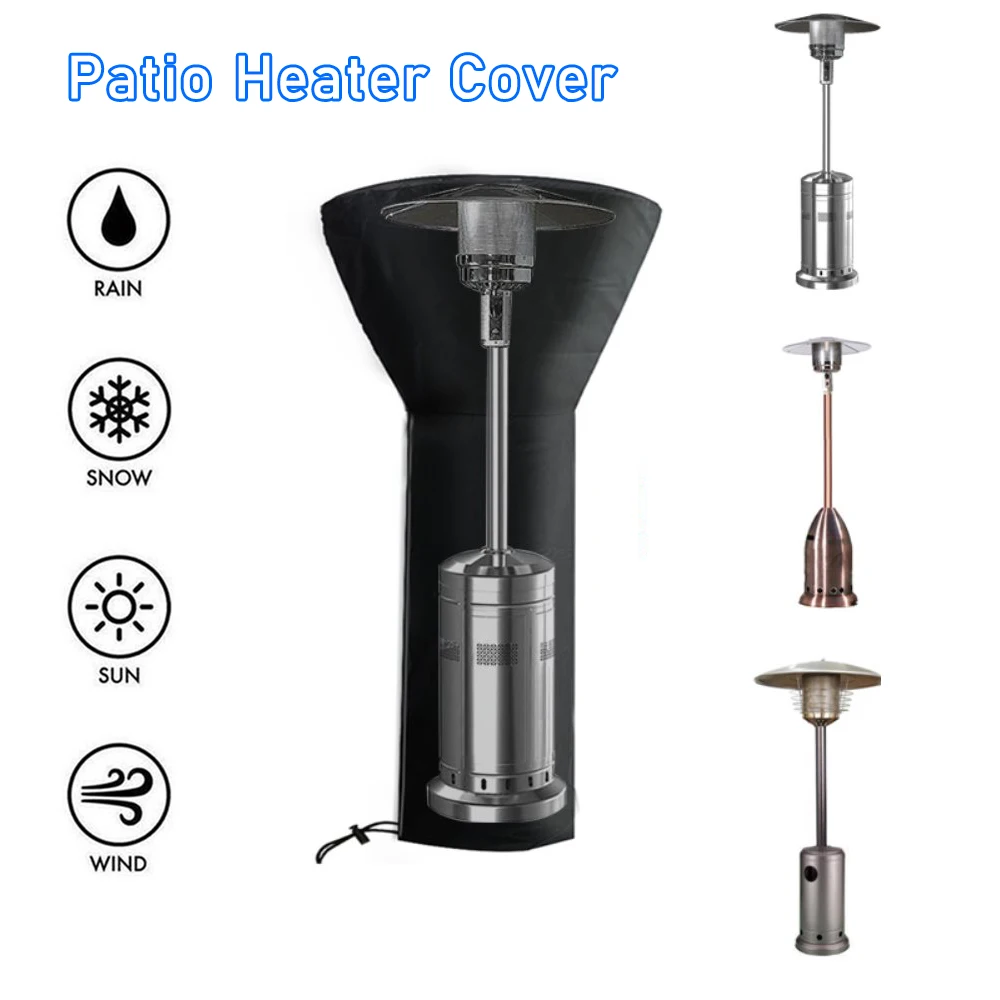 

Patio Radiator Heater Protection Cover Waterproof Windproof Dustproof Pyramid Vertical Outside Universal Multi-Purpose Cover