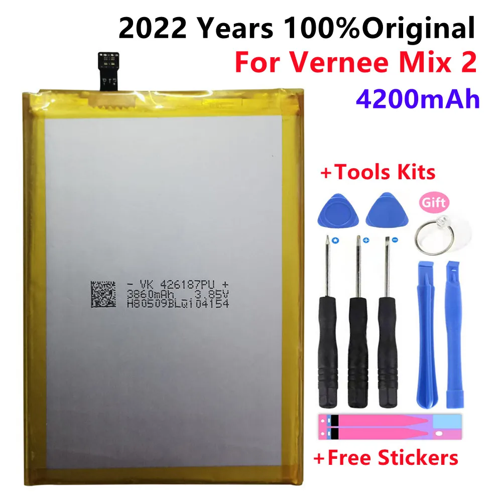 

100% New Vernee Mix2 Battery High Quality 4200mAh 3.8V Li-ion Battery Replacement for Vernee Mix 2 Smartphone Battery