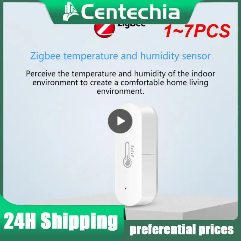 

Датчик влажности и температуры Tuya Wi-Fi 1-7 шт., умный Life монитор с приложением для умного дома, работает с Alexa Google Home, концентратор не требуется