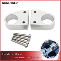 handlebar riser for honda vfr 800 aluminum handle bar mount clamps up 32mm vfr800 interceptor 2014 2017 motorcycle accessories