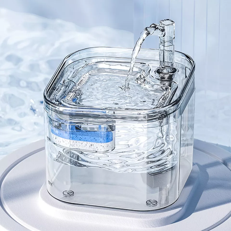 

2023New DualPet 2.2L Cat Water Fountain Filter Automatic Sensor Drinker For Cats Feeder Pet Water Dispenser Auto Drinking