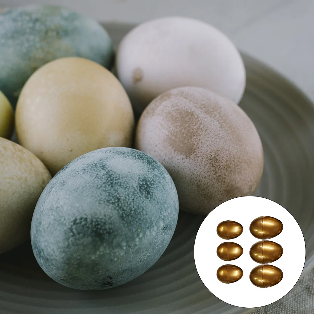 

6 Pcs Easter Blind Eggs Socking Stuffers Easter Egg Toys Golden Easter Eggs Childrens Gifts Self Made Crafts Easter Egg