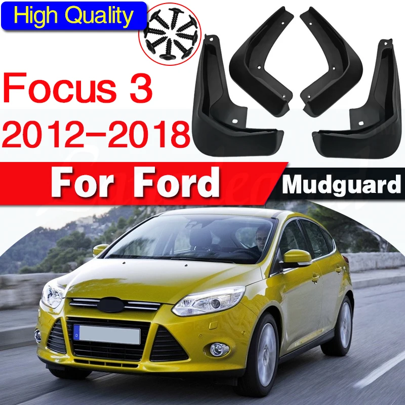 Mud Flaps For Ford Focus 3 MK3 2018~2011 Fender Mudguard Guard Splash Flap Mudguards Accessories 2017 2016 2015 2014 2013 2012