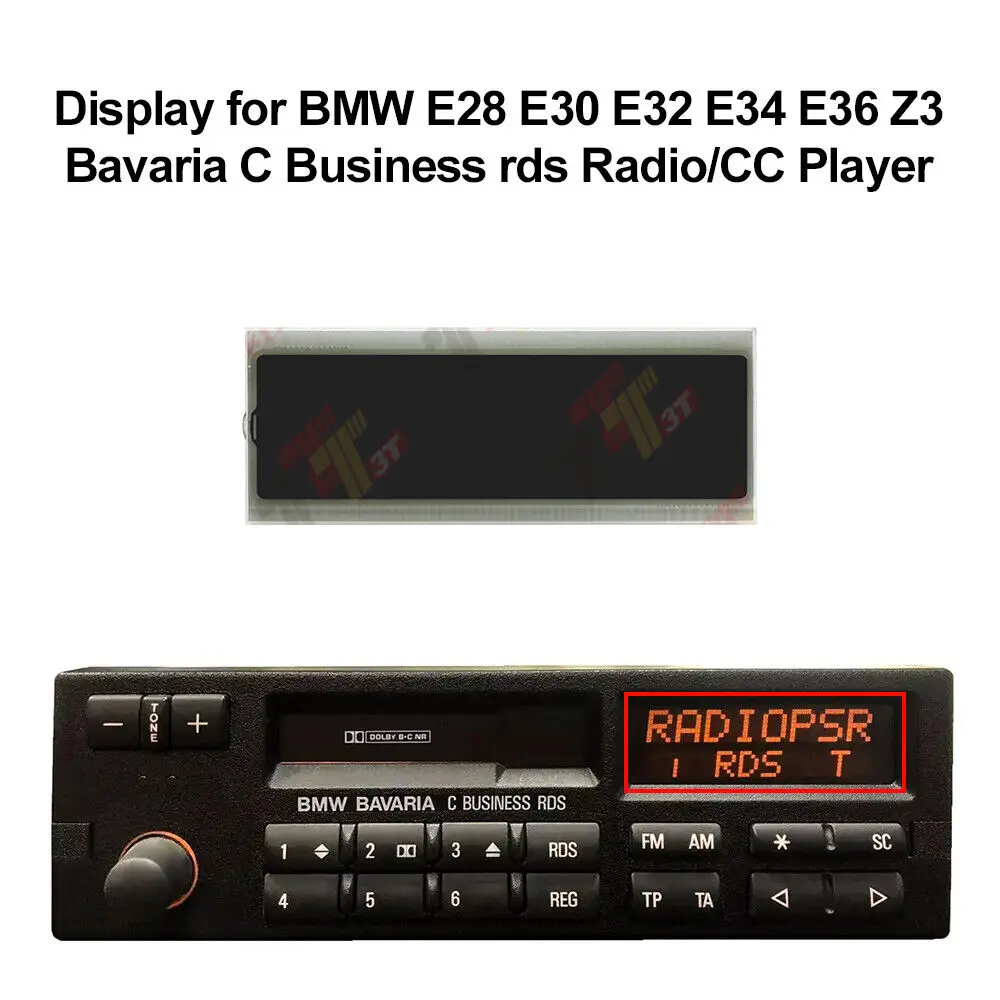 Dashboard LCD Display for BMW E28 E30 E32 E34 E36 Z3 Bavaria C Business rds Radio/CC Player