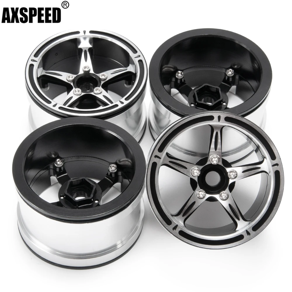 

Алюминиевая ступица обода колеса AXSPEED 2,2 для 1/10 Axial SCX10 90046 RR10 Wraith 90048 D90 Traxxas TRX4 TRX6, обновленные детали