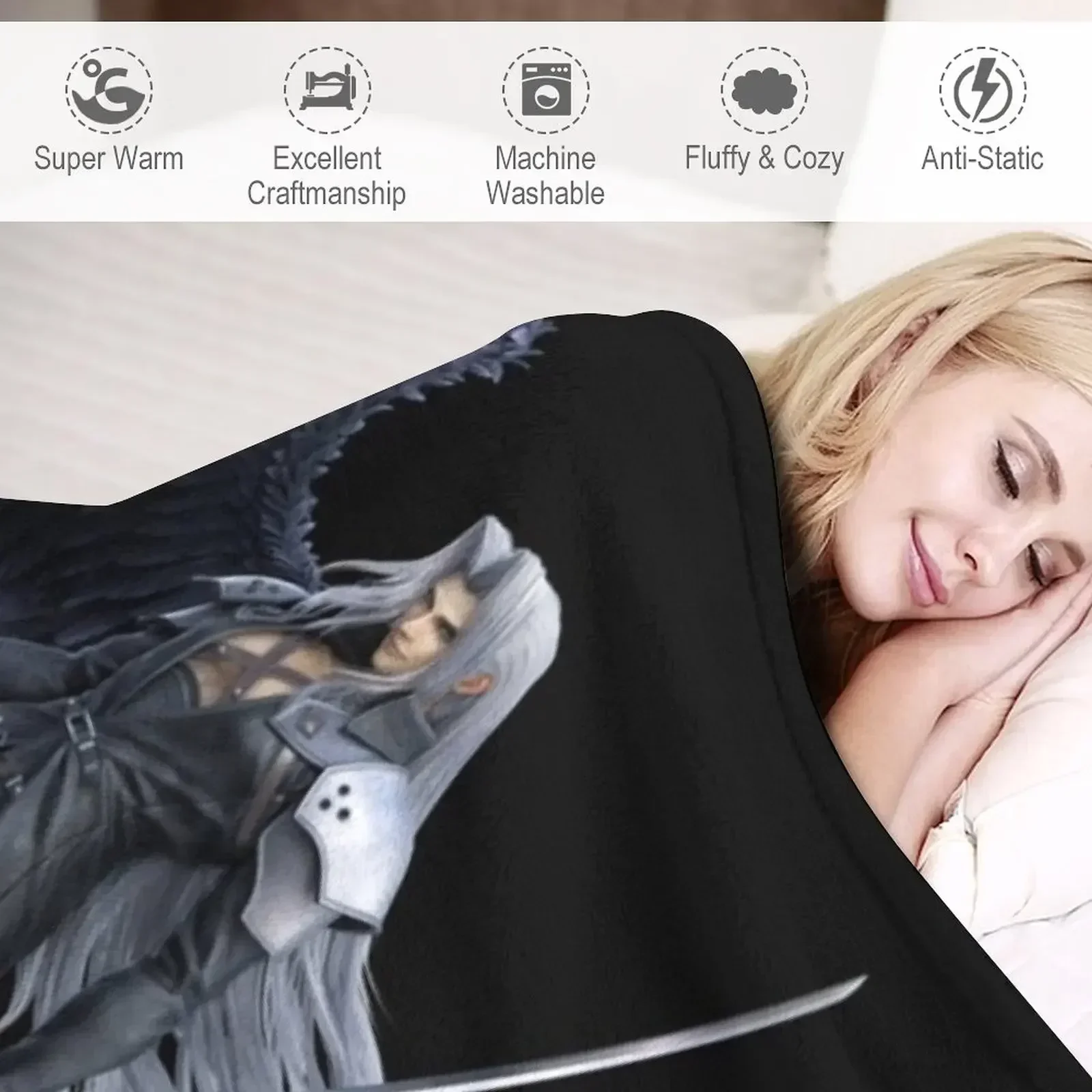 Футболка Sephiroth Smash Render Essential одеяло с утяжеленными волосами фланелевые одеяла