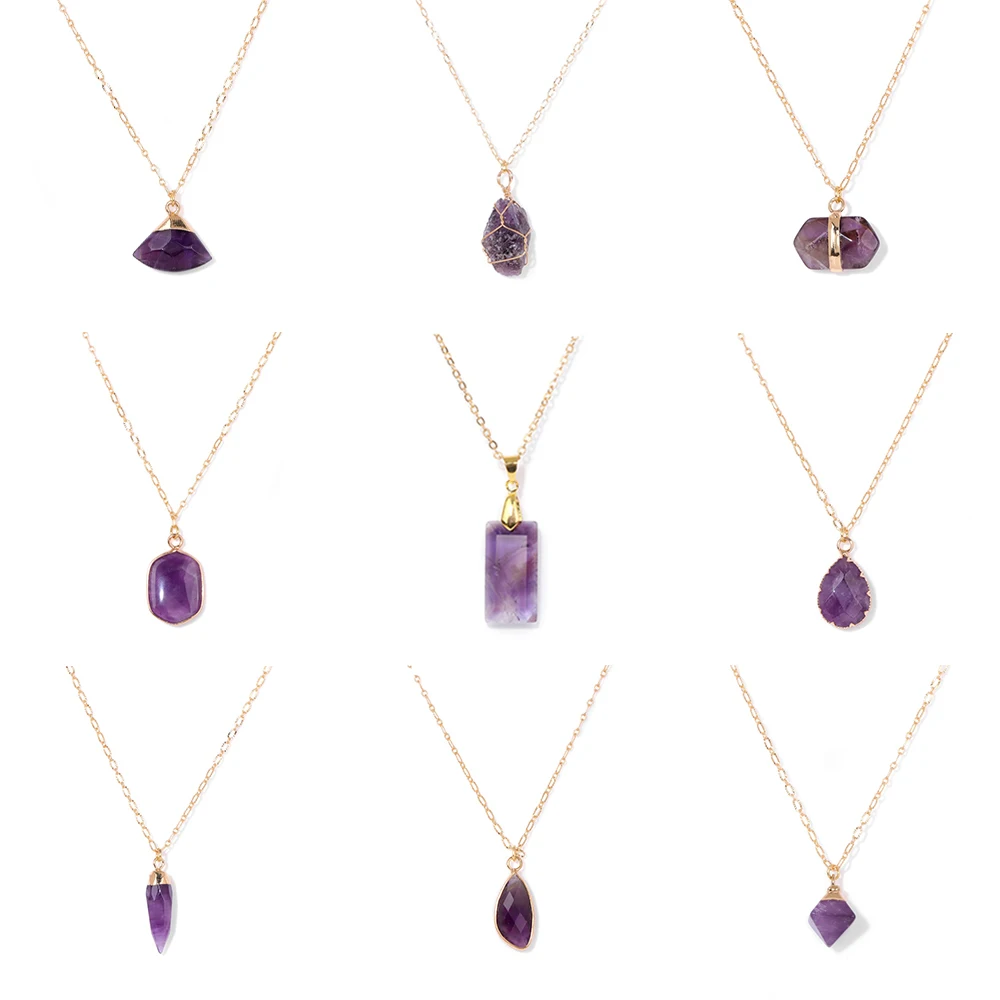 Ожерелье с подвеской аметиста