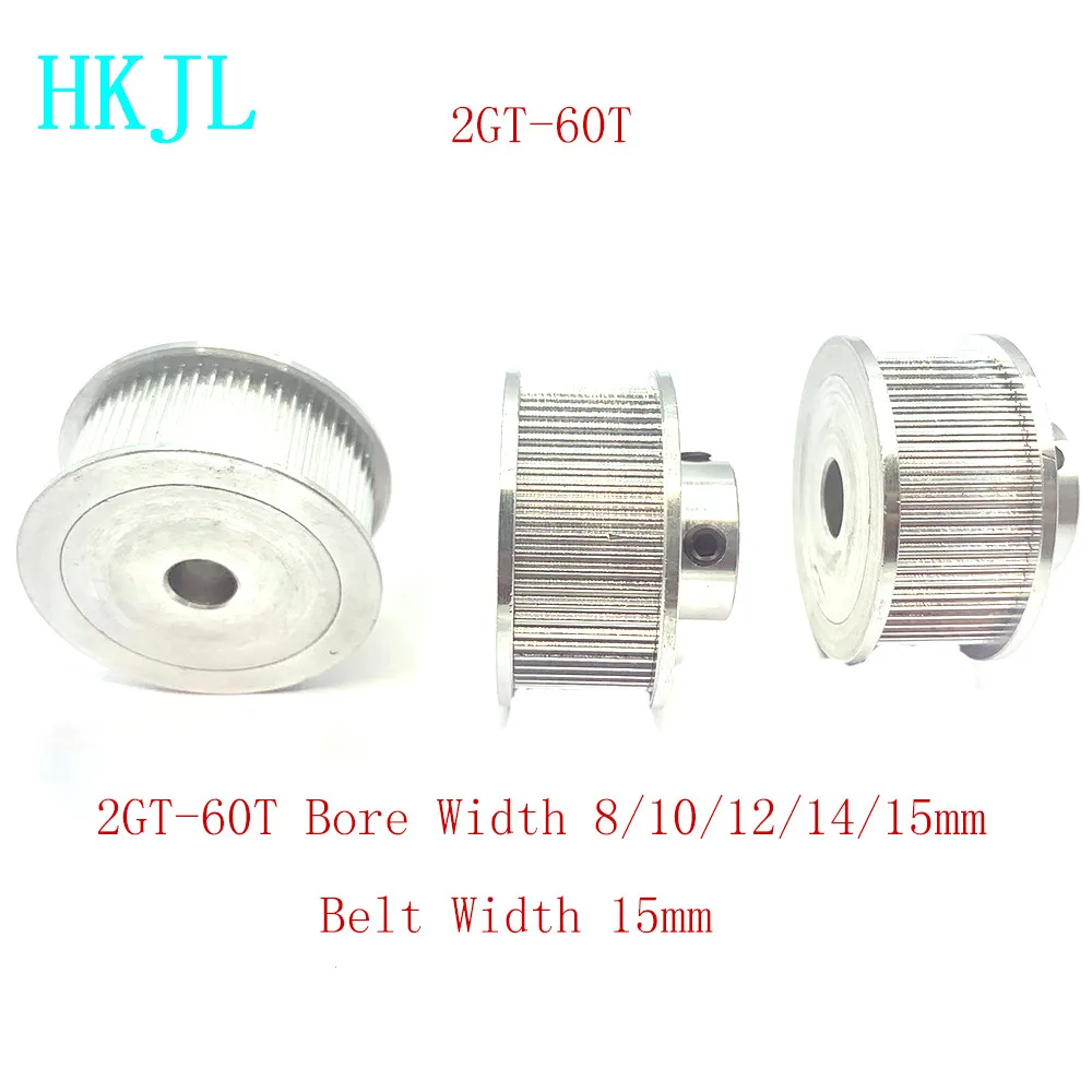 

60 Teeth GT2 Timing Pulley Bore 8mm 10mm 12mm 14mm 15mm For Belt Width 15mm Used In Linear 2GT Pulley 60Teeth 60T