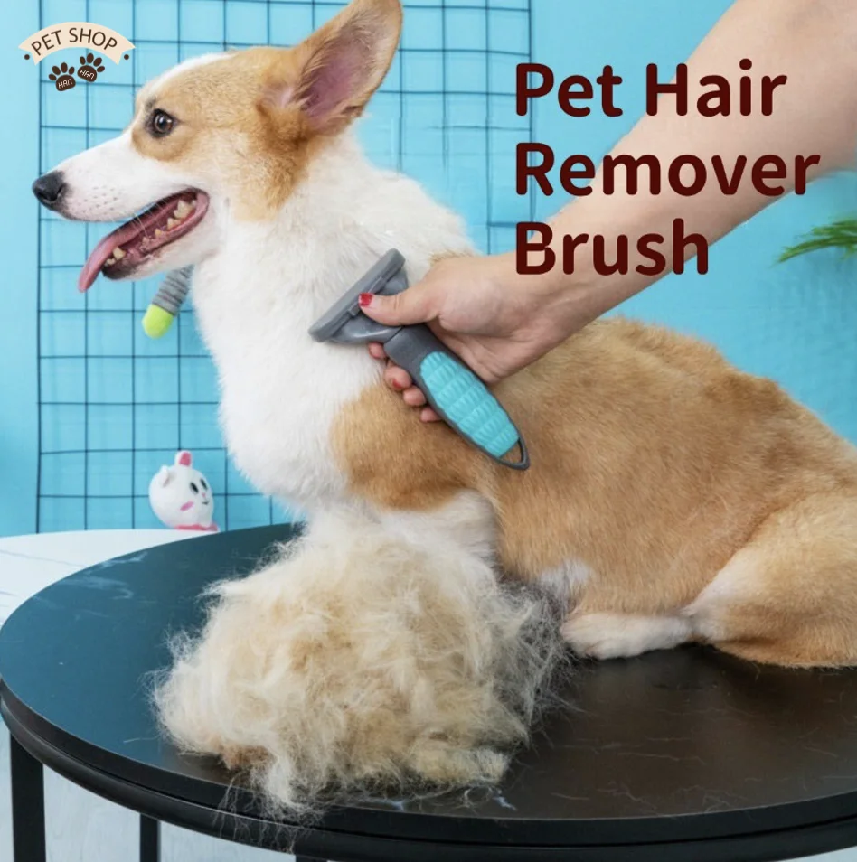 Professional deshedding tools for long short hair pet hair remover brush Effective cat dog pet hair remover brush hair remover g