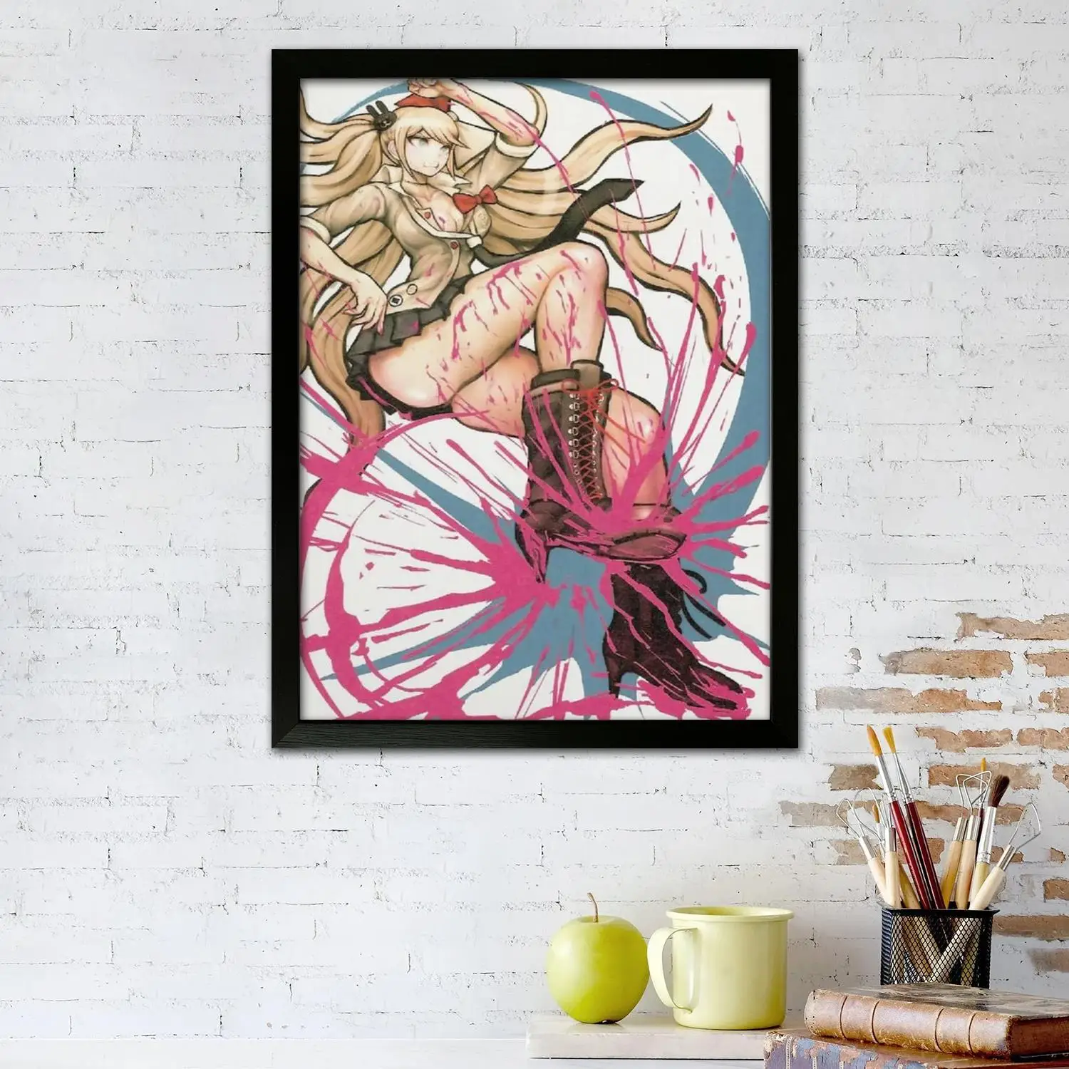 junko enoshima мультфильм холст художественный постер настенное искусство картина с