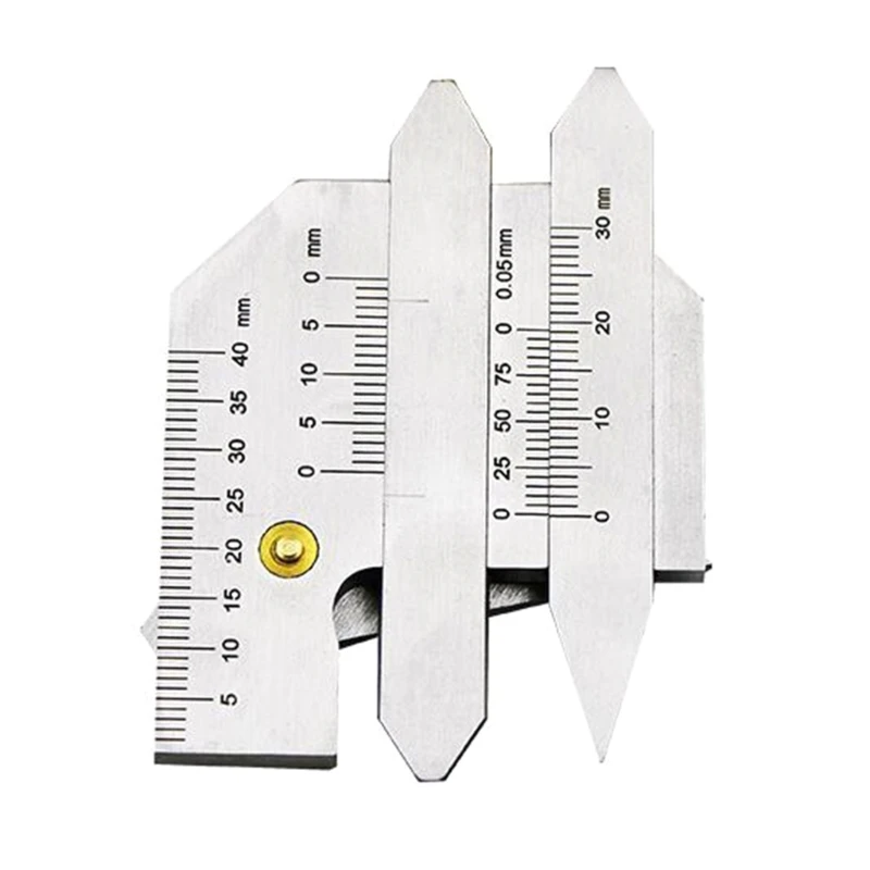 

Y5LE Stainless Steel 0-75mm Weld Seam Gauge-Welding Inspect-Ruler Weld Measure Caliper Metric Inspection Ruler Measuring Tool