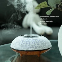 youpin electric aroma diffuser air humidifier usb wood grain mute ultrasonic cool mist maker fogger led essential oil diffuser