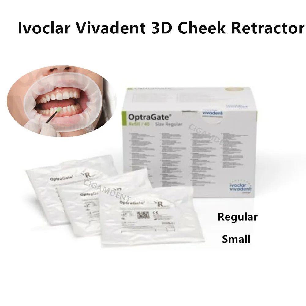 

10Pcs OptraGate 3D Dental Mouth Opener Lip Cheek Retractor O Shape Regular Small Ivoclar Vivadent Teeth Whitening