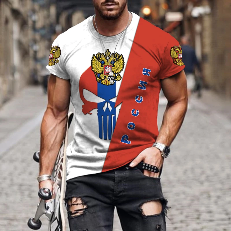 

Summer New Horror Skull Head 2022 Brand Men's Clothing 3D Printing O-neck T-shirt Street Fashion Fashion Loose Oversized t shirt