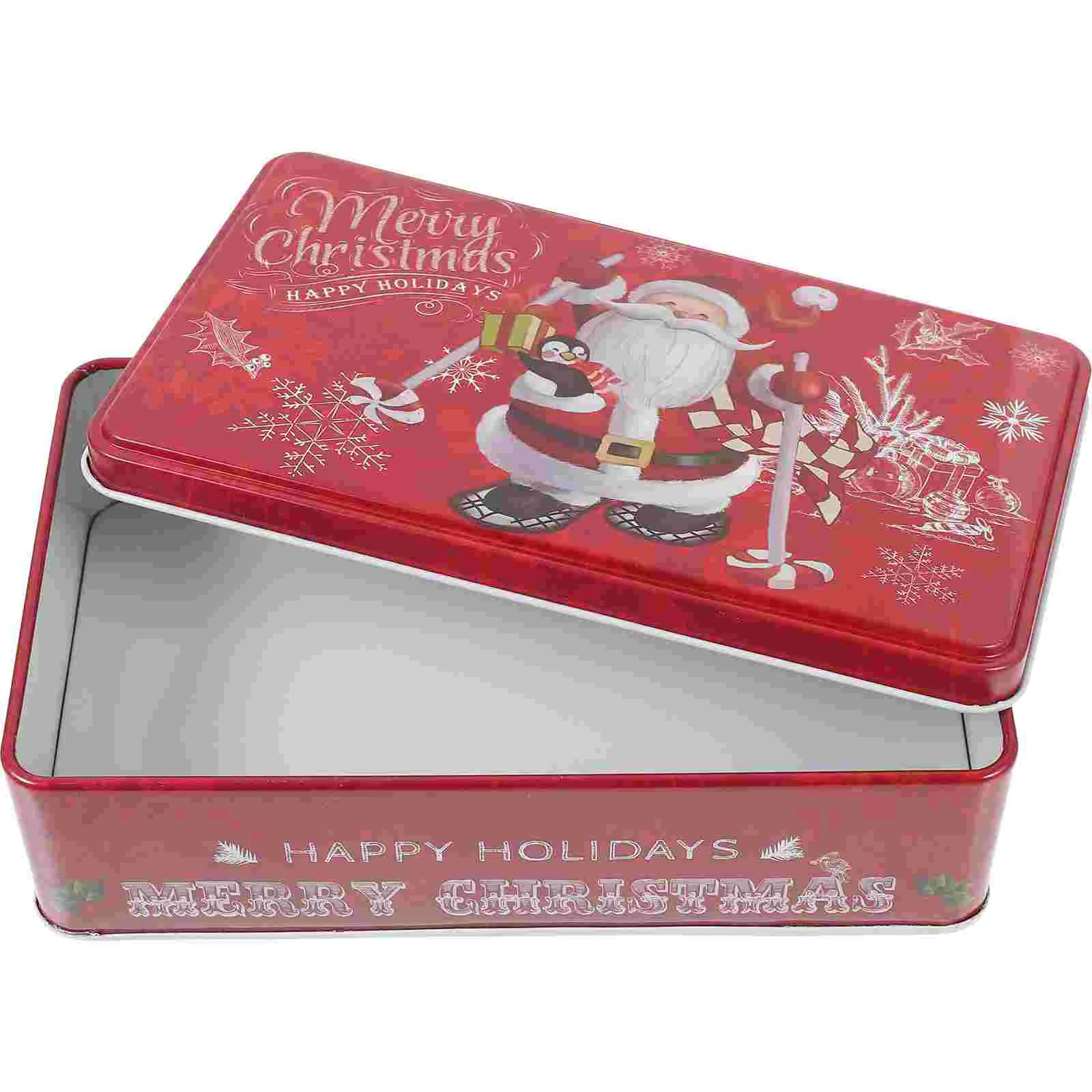 

Рождественская металлическая жестяная коробка для печенья, металлическая подарочная коробка, Рождественская Драгоценная коробка