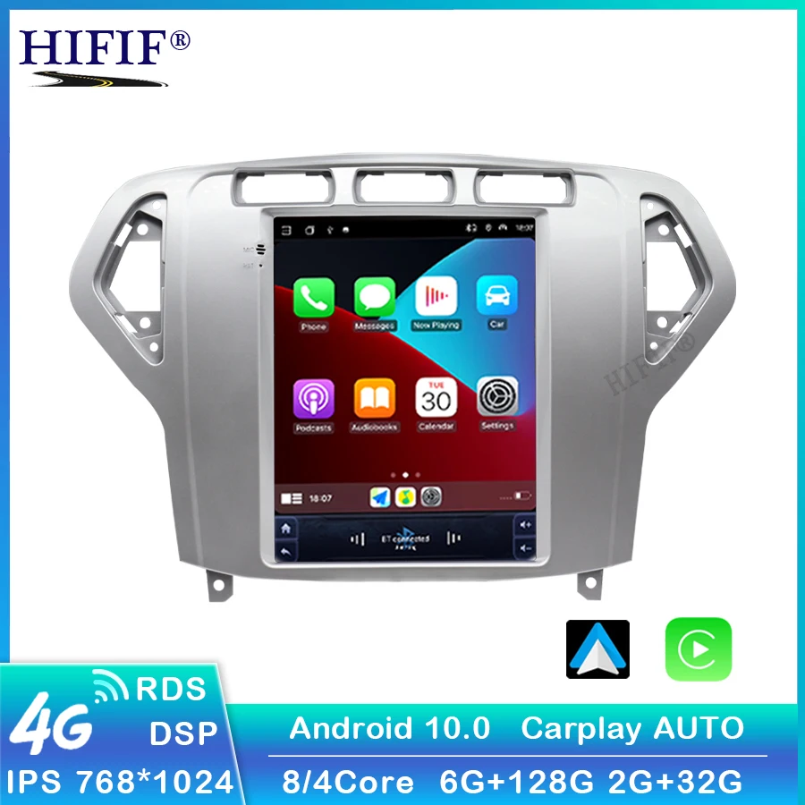 Автомобильный мультимедийный плеер 2DIN Android 10 0 радио Bluetooth GPS-навигация 9 7 дюйма