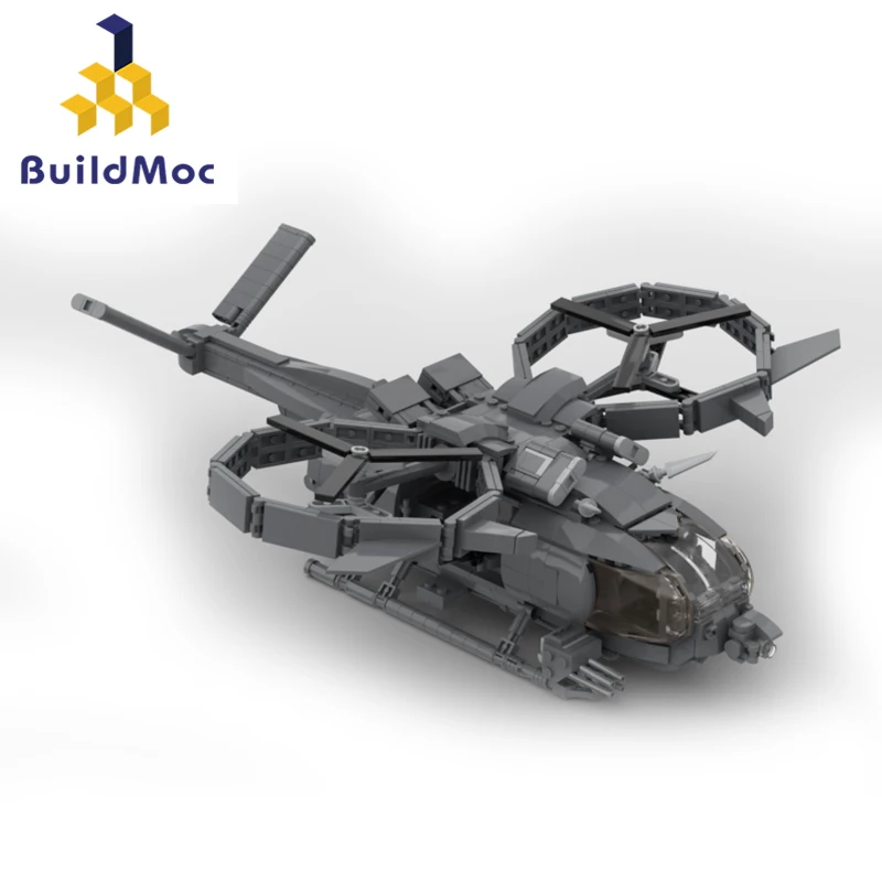 

BuildMoc Movie RDA Transport Helicopter Aerospatiale Fighter Building Block SA-2 Samson Plane Aircraft Airplane Brick Toys Gifts