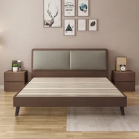 simple modern double bed small bedroom bed master bedroom board type bed