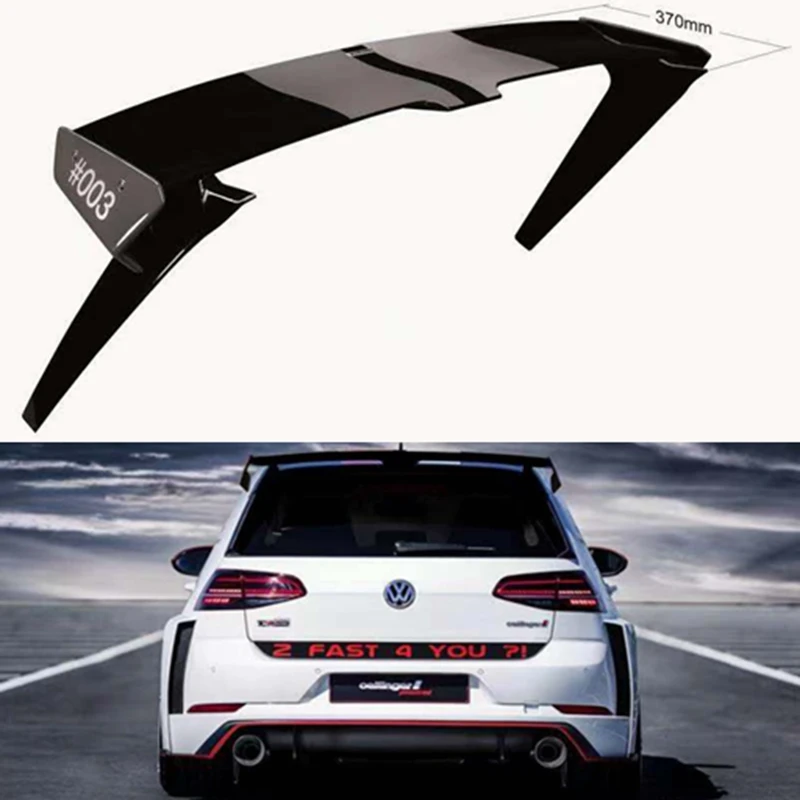 Фото Спойлер для Volkswagen GOLF MK7 MK7.5 2014-2018 GOLF 7 GOIF 7,5 Racing GT, стильный спойлер из АБС-пластика высокого качества №1
