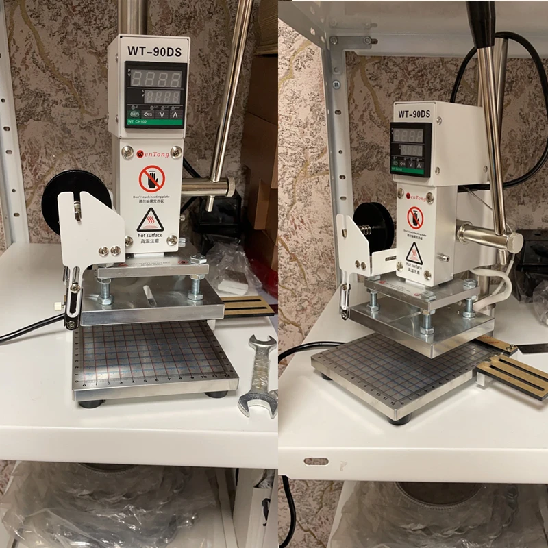 ł na biurko невеликий ручной машина для горячего тиснения фольгой цифровой