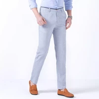 2022 brand mens trousers thin casual trousers straight tube pants for male solid color young long trousers 2022 brand summer