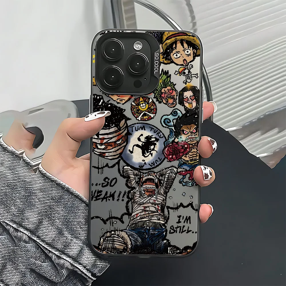 Фото Чехол для телефона ONE PIECE с Луффи для iPhone 17, 17e, 16e, 16, 15, 14, 13, 12, 11 mini, Pro, Max, X, XR, XSMAX, 8, 7, Air, Plus, противоударный, матовый №2