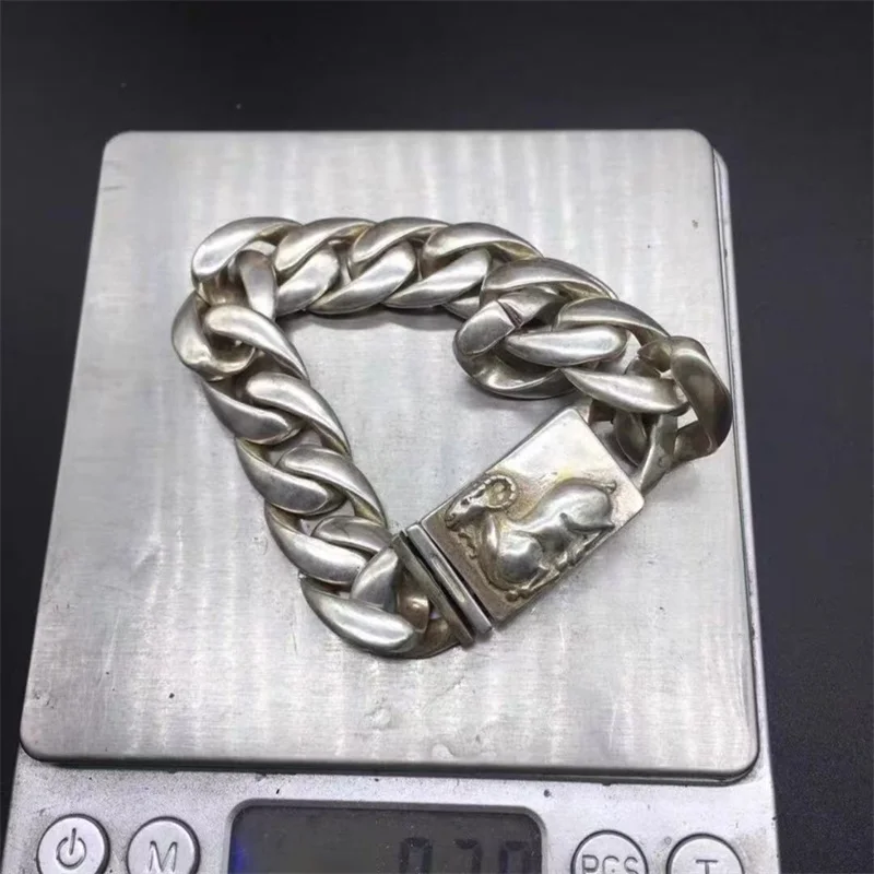 Mai Chuang/ Тибетский серебряный браслет с овечкой модный персонализированные