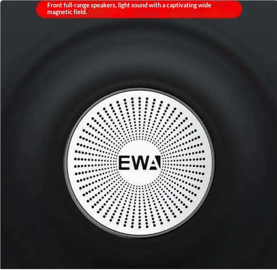 Фото EWA A103 Миниатюрная Bluetooth-совместимая металлическая колонка, портативная уличная беспроводная акустическая система с мощным сабвуфером №2