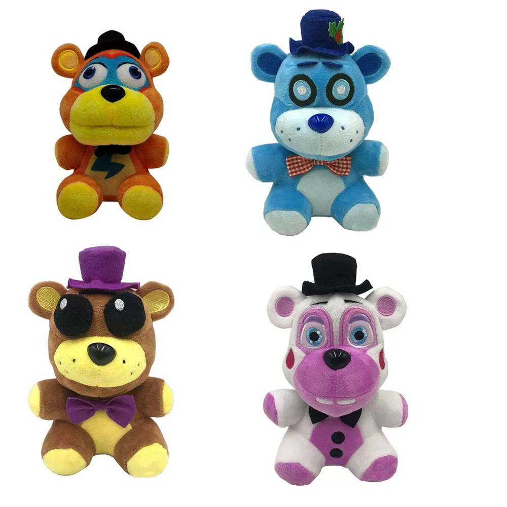 Новинка плюшевые игрушки FNAF кавайные мягкие в виде медведя утки лисы для