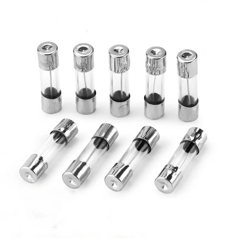 

100pcs 250V 5A Electronic Fast Blow 5mm Dia 20mm Length Glass Fuse Tube