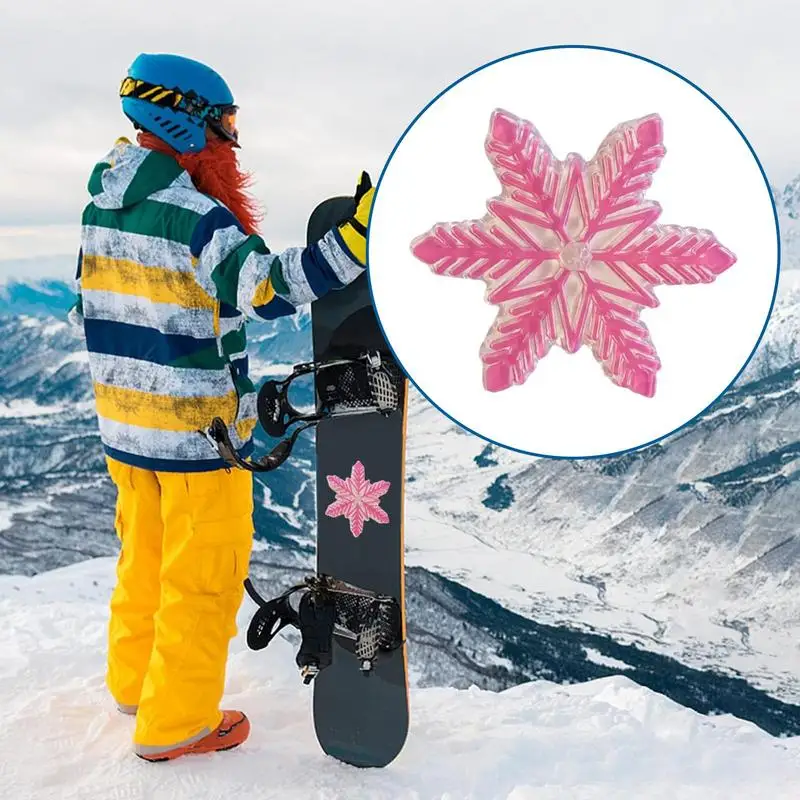 Тяговый коврик для сноуборда в форме снежинки противоскользящий 3D поднятый