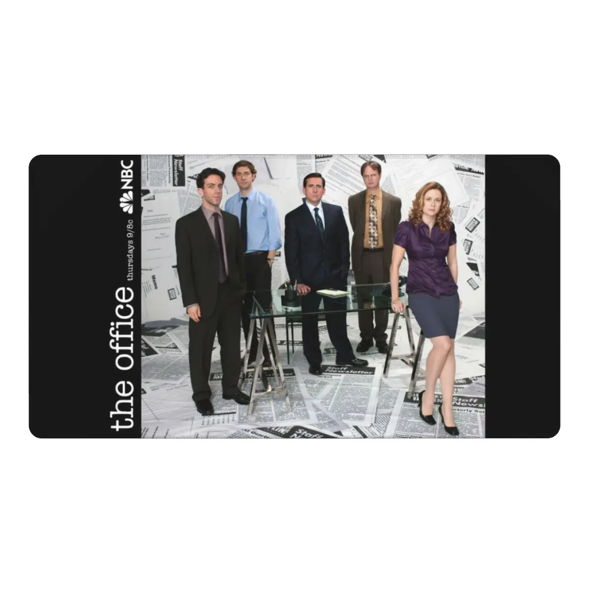 

The Office Dwight Schrute Gaming Mouse Pad Keyboard Mouse Mat Funny Tv 80x30 Fabric Mousepad for Gamers