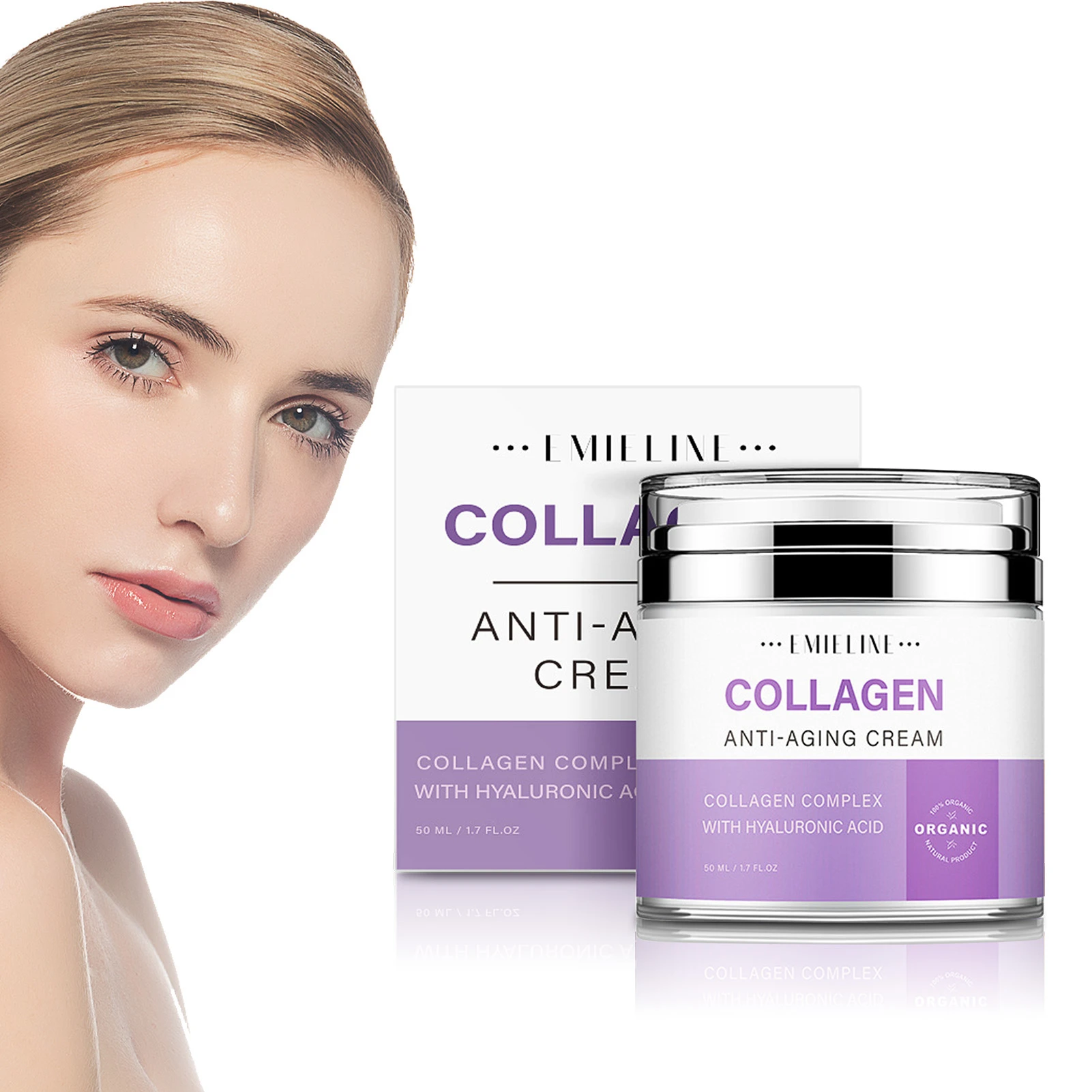 

Collagen Cream Moisturizer Collagen Cream Collagen Hyaluronic Acid Face Cream For Skin Firming Tightening Whitening Moisturizing