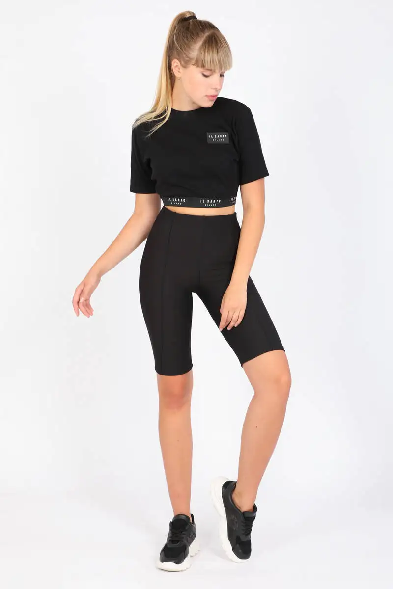 

Women's Black Biker