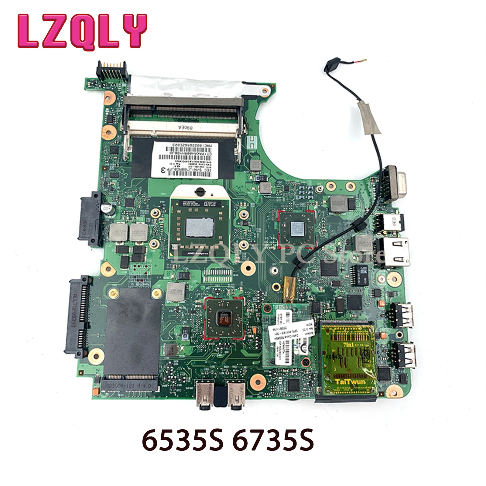 

LZQLY For HP Compaq 6535S 6735S 497613-001 494106-001 Laptop Motherboard Socket S1 DDR2 Free CPU Fully Tested