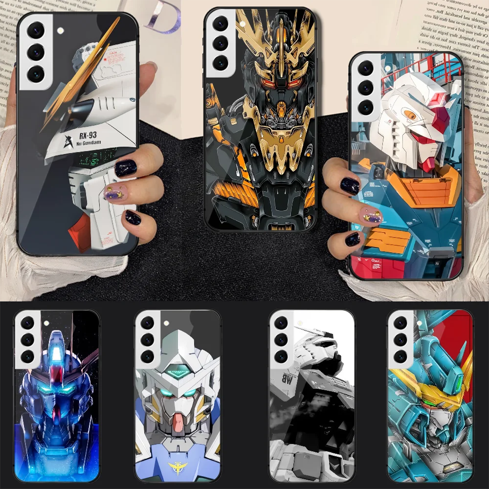 

Gundam Mecha Shockproof Tempered Glass Phone Case Cover For Samsung Galaxy A S 9 12 13 20 21 22 32 33 Fe 5G Plus Ultra