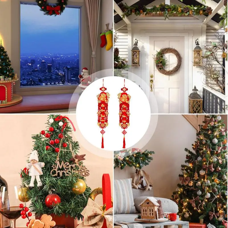 Вьетнамские лунные новогодние украшения куплеты полые змеиные года весенний