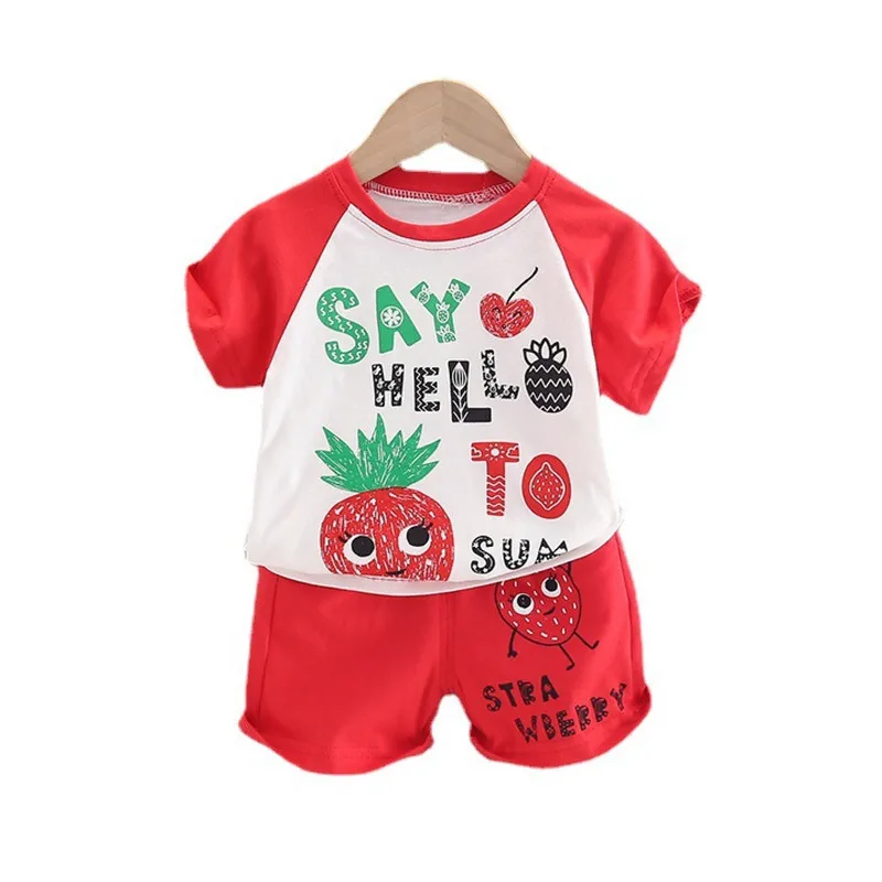 

New Summer Baby Clothes Children Boys Girl Sports T-Shirt Shorts 2Pcs/Sets Toddler Casual Costume Infant Outfits Kids Sportswear