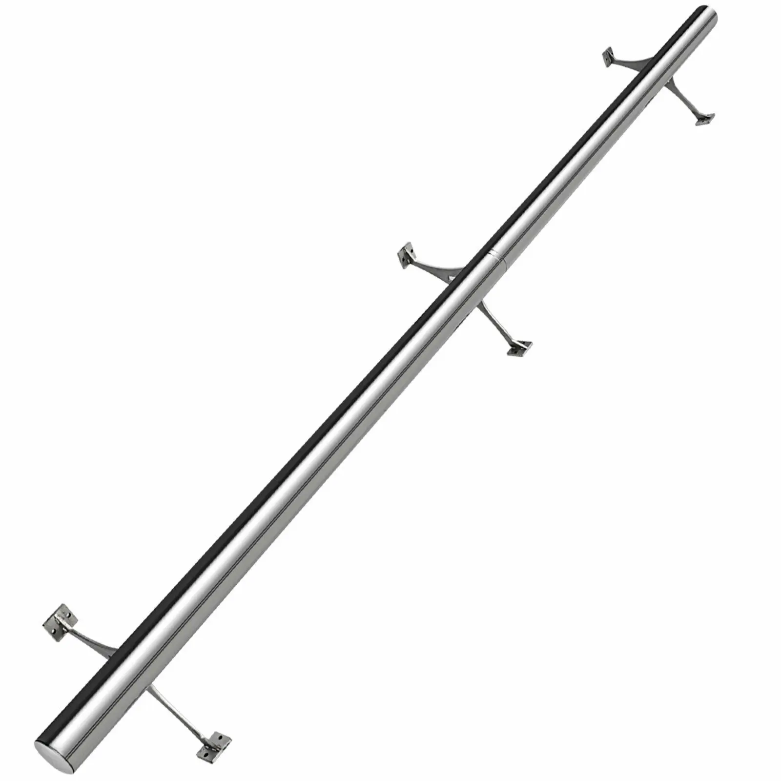 

6FT Bar Mount Foot Rail with 2" OD Tubing Stainless Steel Bar Mount Foot Rail Kit
