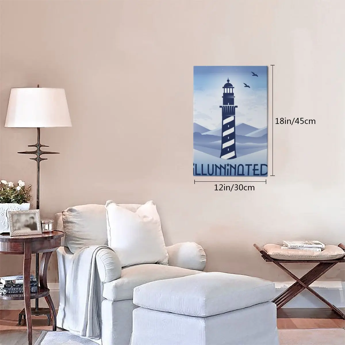 Маяк Llluminated-Love ручная тонировка абстрактная масляная живопись на холсте большой