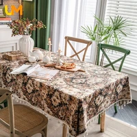 american country tablecloth for dining table retro floral table cloth wedding tassel table coats for coffee table home decor