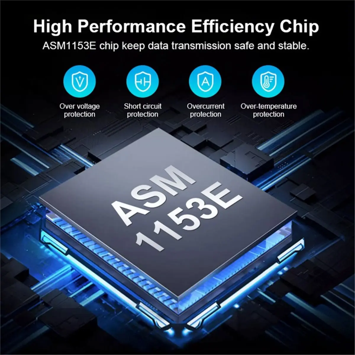 Внешний корпус для жесткого диска USB 3.0 на SATA 6 Гбитс для 3,5-дюймовых HDDSSD, поддержка UASP, функция автоматического перехода в спящий режим, вилка стандарта ЕС (art.: 3920dbd4cd2f9) - 3920dbd4cd2f9
