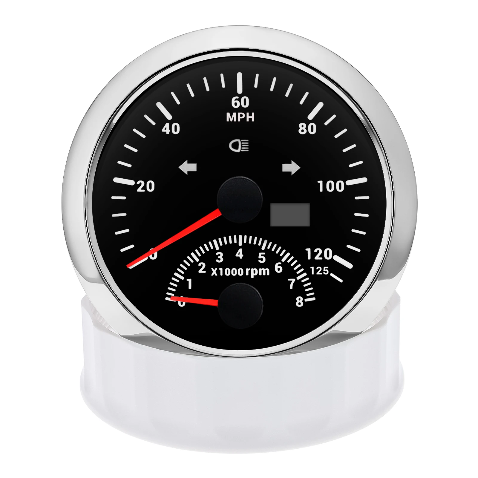 Новый 85 мм GPS спидометр 0-125MPH с тахометром 0-8000RPM 125KMH 200KMH измеритель скорости красная подсветка для лодки автомобиля 9-32V (art.: 3920ce397e7fa) - 3920ce397e7fa