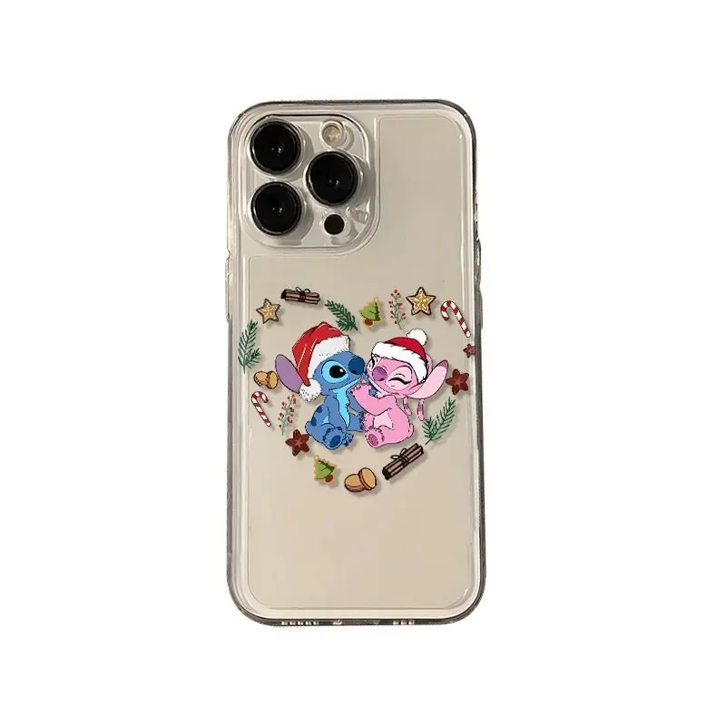 Чехол для телефона Disney's Stitch and Annie Apple iPhone 16 15 Pro Max 13 14 Plus 12 11 7 8 XS XR Y2K