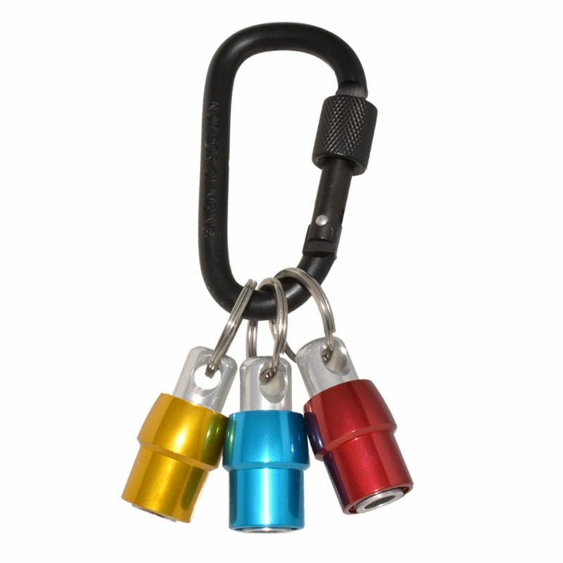 

Screwdriver Bit Holders 1/4Inch Keychain Extension Bar Aluminum Alloy Screwdriver Bits Holder Drill Screw Adapter