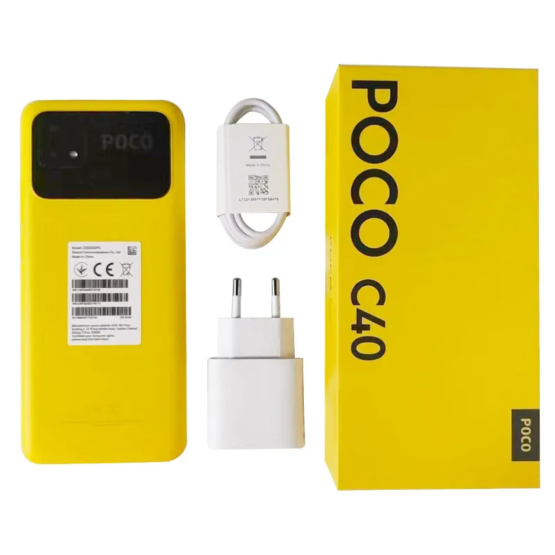 New Global Version POCO C40 3GB 32GB / 4GB 64GB Smartphone 6000mAh battery 6.71”Display JLQ JR510 Octa-core CPU 13MP main camera